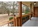 Stylish front porch with contemporary railings and inviting outdoor space at 3421 Fawn Trl, Marietta, GA 30066