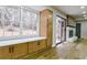 Kitchen window area with new cabinets and new hardwood floors throughout at 3421 Fawn Trl, Marietta, GA 30066