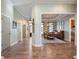 Elegant dining room with hardwood floors and a chandelier at 4248 Hog Mountain Rd, Hoschton, GA 30548