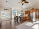 Large kitchen with an island and plenty of cabinet space at 4248 Hog Mountain Rd, Hoschton, GA 30548