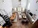 Open floor plan with high ceilings and a spiral staircase at 4258 Hog Mountain Rd, Hoschton, GA 30548