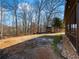 Landscaped backyard with trees and a partially visible structure at 4258 Hog Mountain Rd, Hoschton, GA 30548