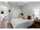 Bright bedroom with queen bed and access to another room at 22 Airline Ne St # 106, Atlanta, GA 30312