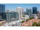 Stunning aerial view of the building and cityscape at 943 Peachtree Ne St # 809, Atlanta, GA 30309