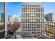 Enjoy city views from this private balcony at 943 Peachtree Ne St # 809, Atlanta, GA 30309
