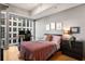 Bright bedroom with city views and workspace at 943 Peachtree Ne St # 809, Atlanta, GA 30309