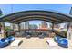 Outdoor kitchen and dining area with city views at 943 Peachtree Ne St # 809, Atlanta, GA 30309