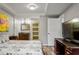 Spacious finished basement bedroom with ensuite bath, large TV, and walk-in closet at 35 Robin Hood Ne Rd, Atlanta, GA 30309