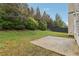 Private backyard with patio and landscaping at 6057 Hemperly Rd, Atlanta, GA 30349