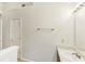 Bathroom with vanity, mirror, and linen closet at 6057 Hemperly Rd, Atlanta, GA 30349