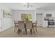 Bright dining area with hardwood floors and modern dining set at 5602 Westhill Cir, Atlanta, GA 30349