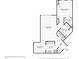 One bedroom floor plan, showing kitchen, dining area, and spacious bedroom at 325 E Paces Ferry Ne Rd # Apt 710, Atlanta, GA 30305