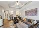 Open living room with hardwood floors and modern furniture at 325 E Paces Ferry Ne Rd # Apt 710, Atlanta, GA 30305