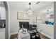 Bright home office with glass desk and modern decor at 325 E Paces Ferry Ne Rd # Apt 710, Atlanta, GA 30305