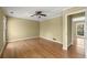 Bright bedroom with hardwood floors and neutral walls at 9465 River Lake Dr, Roswell, GA 30075