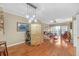 Dining area with hardwood floors and kitchen view at 3275 Lenox Ne Rd # 206, Atlanta, GA 30324