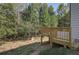 Wooden deck overlooking a wooded backyard at 820 River Gardens Se Dr, Atlanta, GA 30354