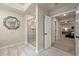 Bathroom with a walk-in shower and view of bedroom at 2570 Reynolds Sw Rd, Atlanta, GA 30331