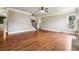 Spacious living room featuring hardwood floors and neutral walls at 2656 Old Norcross Rd, Tucker, GA 30084