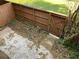 Small backyard with concrete patio and wooden fence at 6354 Shannon Pkwy # 6D, Union City, GA 30291