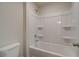 Clean bathroom with a tub and shower at 746 River Gardens Se Dr, Atlanta, GA 30354