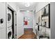 Stacked washer and dryer in unit at 855 Peachtree Ne St # 2911, Atlanta, GA 30308