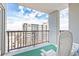 Private balcony with city views and outdoor seating at 275 13Th Ne St # 1106, Atlanta, GA 30309