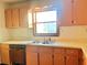 Kitchen with double sink and ample counter space at 5078 Hubert Dr, Powder Springs, GA 30127