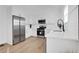Modern kitchen featuring stainless steel appliances, white cabinets, and subway tile backsplash at 2019 Arlington Nw Cir, Atlanta, GA 30318