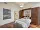 Bright bedroom with hardwood floors and built-in Murphy bed at 2795 Peachtree Ne Rd # 401, Atlanta, GA 30305