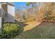 Spacious backyard with trees and grassy area at 4260 Wesley Hall Dr, Decatur, GA 30035