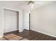 Spacious bedroom with wood-look floors and ample closet space at 4260 Wesley Hall Dr, Decatur, GA 30035