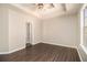 Bright bedroom with ceiling fan and access to private bathroom at 4260 Wesley Hall Dr, Decatur, GA 30035