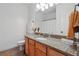 Bathroom with granite countertop and tiled floor at 4204 Mastic Pointe # 24, Acworth, GA 30101