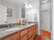 Double vanity bathroom with granite countertop at 4204 Mastic Pointe # 24, Acworth, GA 30101