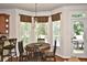 Charming breakfast nook with views of the backyard at 6425 Riley Manor Way, Cumming, GA 30028