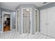 Bathroom with a walk-in shower and grey walls at 1013 Lenox Valley Ne Dr, Atlanta, GA 30324