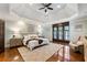 Bright and airy bedroom with hardwood floors and neutral color palette at 315 Brandenburgh Cir, Roswell, GA 30075