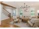 Living area with hardwood floors and seating area at 315 Brandenburgh Cir, Roswell, GA 30075