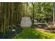 Charming storage shed nestled amongst lush bamboo at 315 Brandenburgh Cir, Roswell, GA 30075