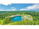 Aerial view of a large body of water surrounded by lush greenery at 1103 Church Nw St, Atlanta, GA 30318