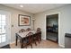 Basement dining area with table and chairs, offering extra space at 4720 W Forest Peak Ne, Marietta, GA 30066