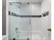 Stylish bathroom featuring a tub and shower with modern tile at 1214 Highland Bluff Se Dr # 214, Atlanta, GA 30339