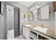 Modern bathroom with double vanity and granite countertops at 1214 Highland Bluff Se Dr # 214, Atlanta, GA 30339