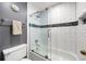 Clean bathroom with a shower/tub and gray walls at 1214 Highland Bluff Se Dr # 214, Atlanta, GA 30339