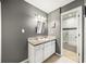 Updated bathroom with granite vanity and a shower/tub combo at 1214 Highland Bluff Se Dr # 214, Atlanta, GA 30339