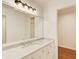 Bathroom featuring marble countertop, sink, and closet at 620 Oakledge Nw Dr, Marietta, GA 30060