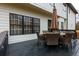Back deck featuring an outdoor dining table and chairs, perfect for entertaining friends and Gathering at 4492 Bryten Dr, Douglasville, GA 30135