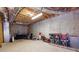 Spacious unfinished basement with concrete flooring and exposed ductwork, ready for customization at 4492 Bryten Dr, Douglasville, GA 30135