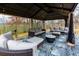 Covered patio furniture with a fire pit at 4492 Bryten Dr, Douglasville, GA 30135